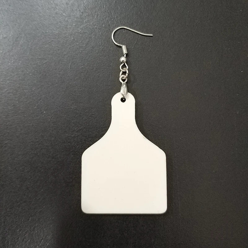 

cowtag earrings for Sublimation MDF double side earrings 51x35*3mm