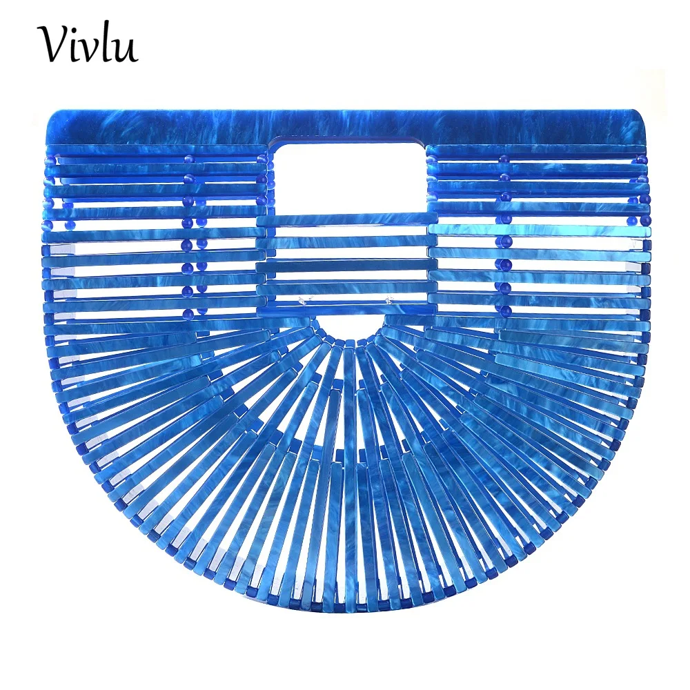 

Acrylic beach bag retro simple women's bag hand bag for summer