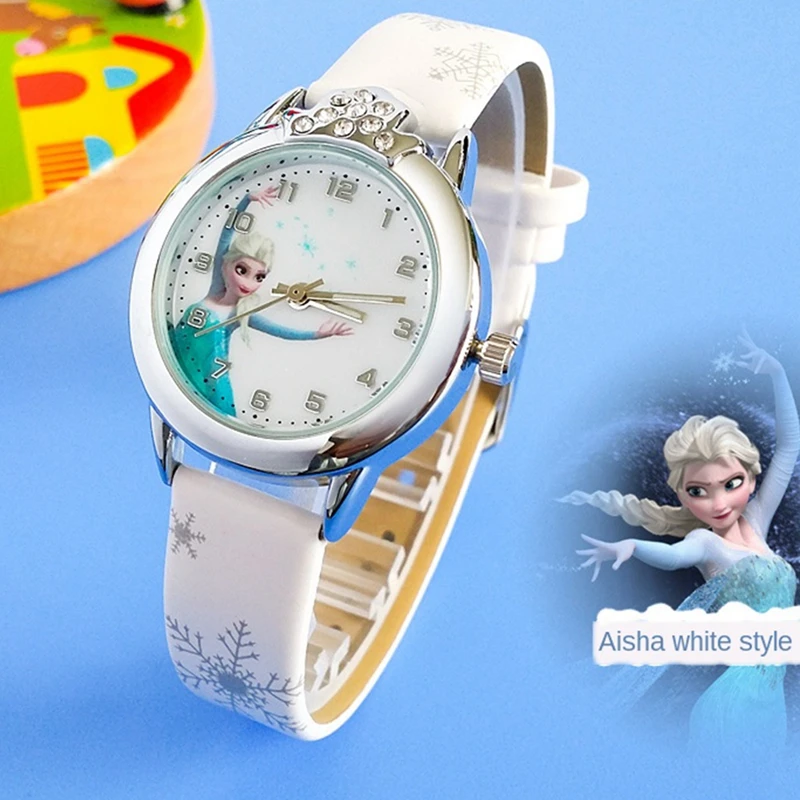 

Kids Children Watch Cat Multi-color Quartz watches clocks for Girls clock WristWatch rosette Watches Colorful
