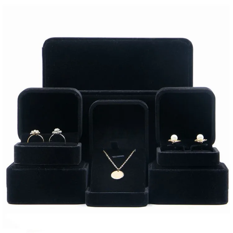

Wholesale Tick Tok Marrage Box Set Earring Bracelet Necklace Ring Packaging Ins Jewelry Box, White/ gold/pink/black/blue