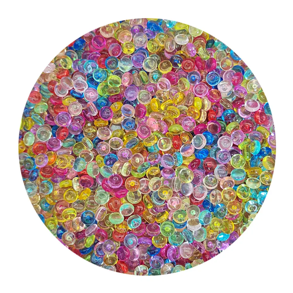 Hot Selling Mixed Color Fishbowl Beads Acrylic Plastic Vase Filler Beads Gems for Slime Making Homemade Arts Crafts Decoration
