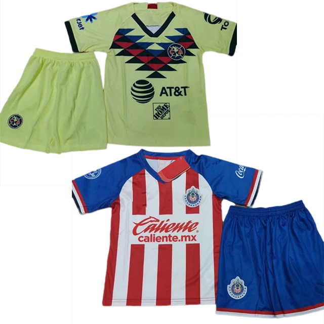 DHL free shipping kids Club America Guadalajara Chivas Tigres Cruz Azul 19 20 jersey soccer uniform youth football shirt