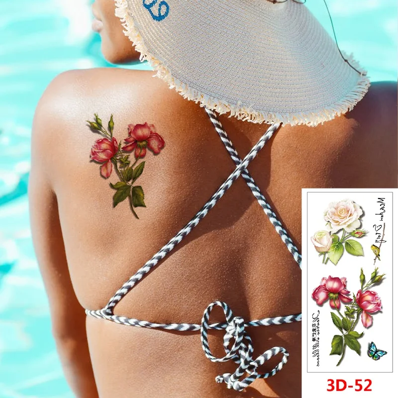 

Removable Premium Waterproof Temporary Body Art Make Up For Women Sticker Tatoo, Gold/ siver/ red/ blue/ green/ black etc