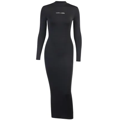 

Fashion Casual Elatsance Bodycon Midi Long Sleeve Fall Winter Dress Women, Picture color