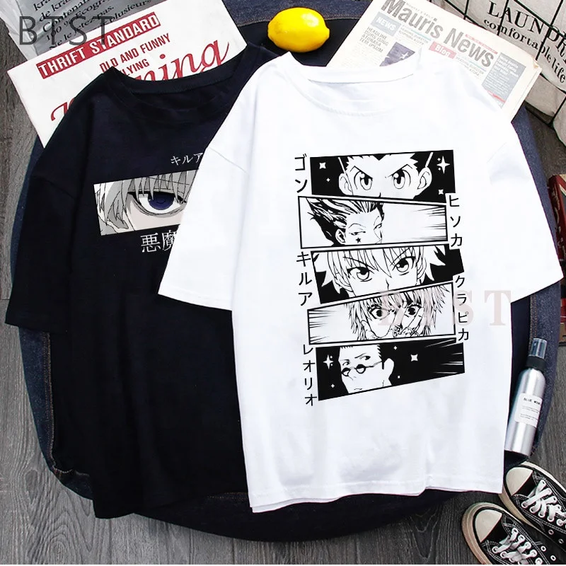 

Wholesale Women T Shirt Cartoon Hunter X Hunter Hisoka Morow Tshirt Female 100 Cotton T-shirt Graphic Printed Tshirt