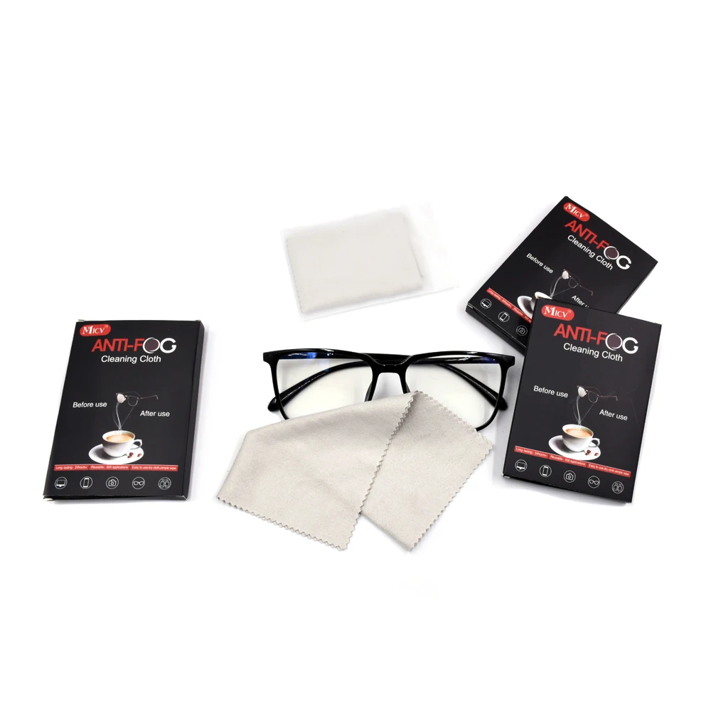 

Multi Use Dry Anti Fog Non-Woven Fabric,Antifog Cloth Eyeglass Cleaner,Dry Anti-Fog Glasses Cloth, Grey or customized