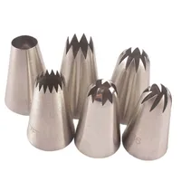 

Large cupcake piping tips fondant cake decorating supplies 304 stainless steel icing nozzles