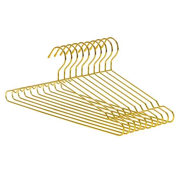 

Fast delivery time wholesale high quality metal wire gold clothes hanger