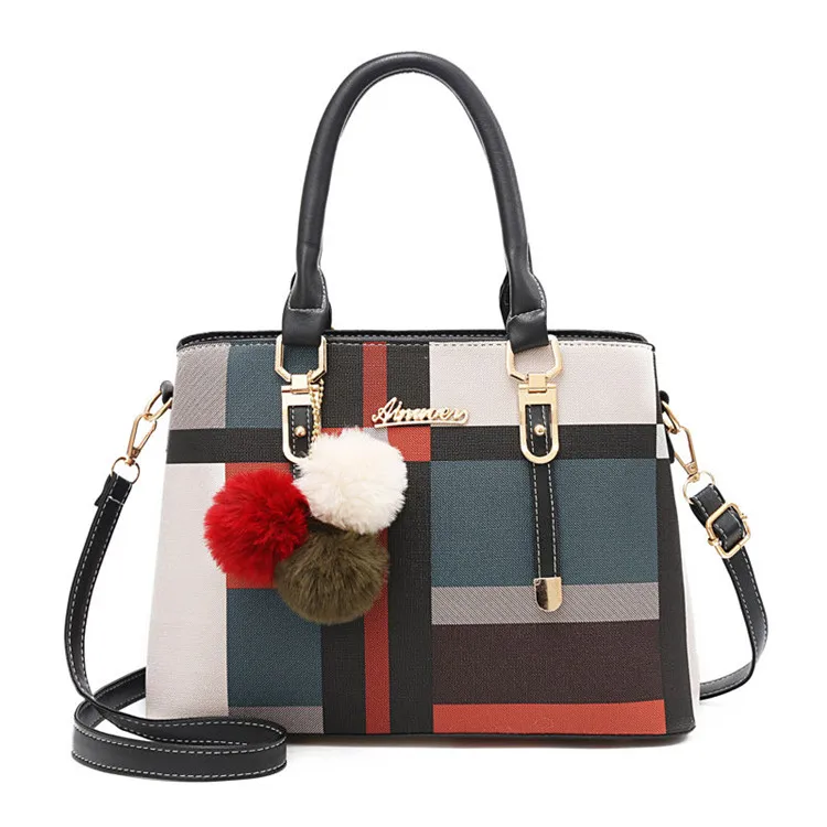 

Ladies Bags 2021 New Trendy Fashion Handbags Large Capacity Designer Bags All-match Shoulder Messenger Bag, Brown red black wine red