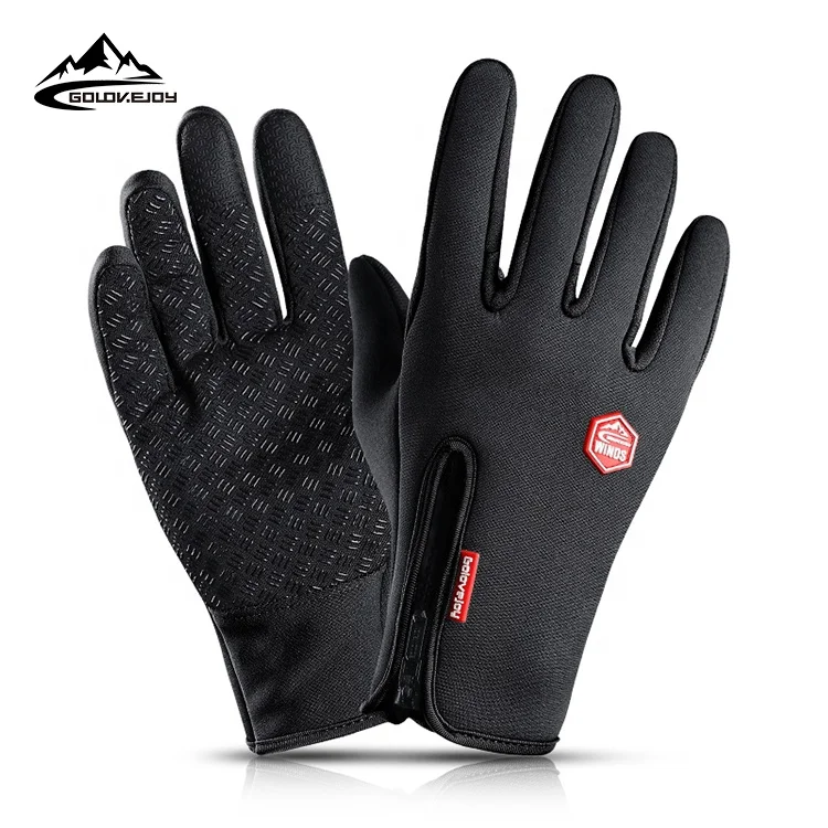

GOLOVEJOY DB24 New Winter Warm Thickened Fleece Windproof Anti-skid Touch Screen Fishing Hiking Gloves For Bike Riding, Has 1 colors