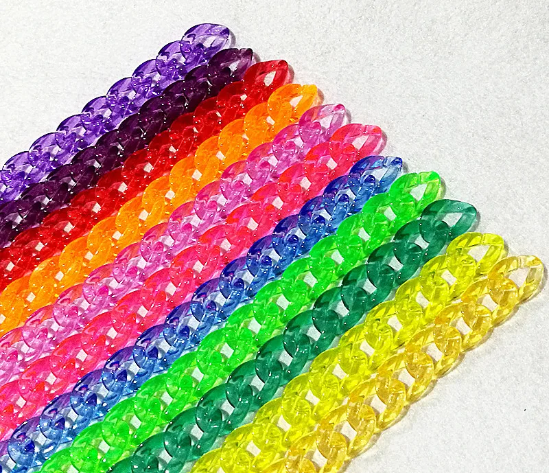 

Blue transperant Acrylic eyeglass chain Glasses rope Assembly chain accessories, Customized available