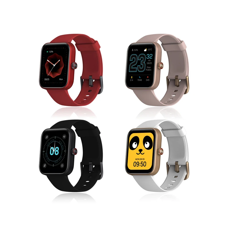 

Customization Smart Watch Alloy Smartwatch Android Watch, Black/pink/red/white