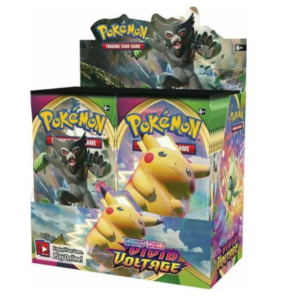 

Free Shipping 324 Pcs Pokemon Evolution Booster Box Trading Playing Card Game Vivid Voltage Collectible Pack Kids Toy Gift, As photo