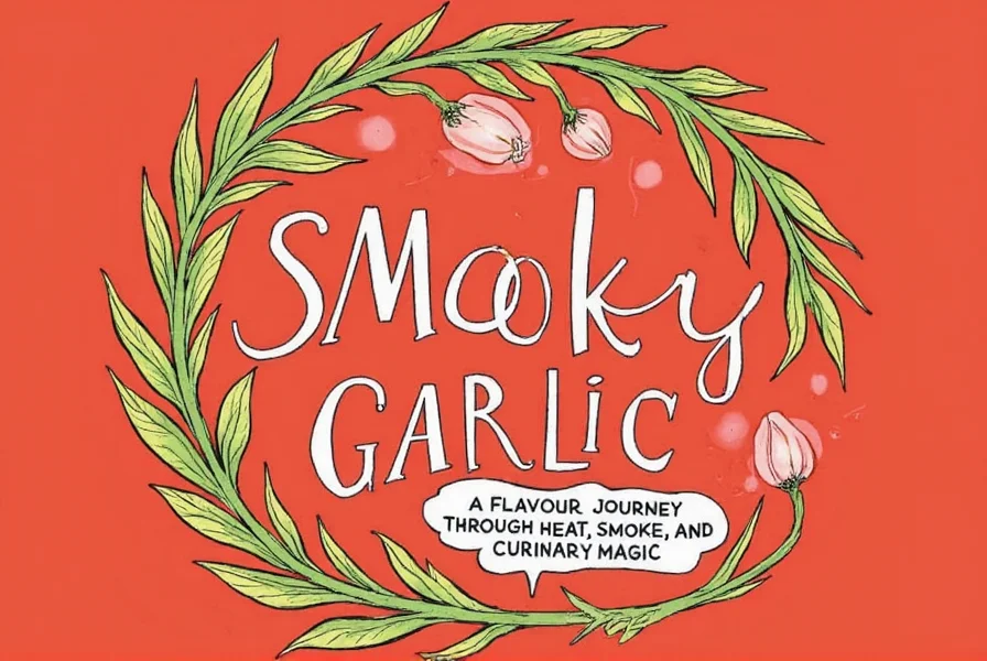 Assorted smoky garlic products