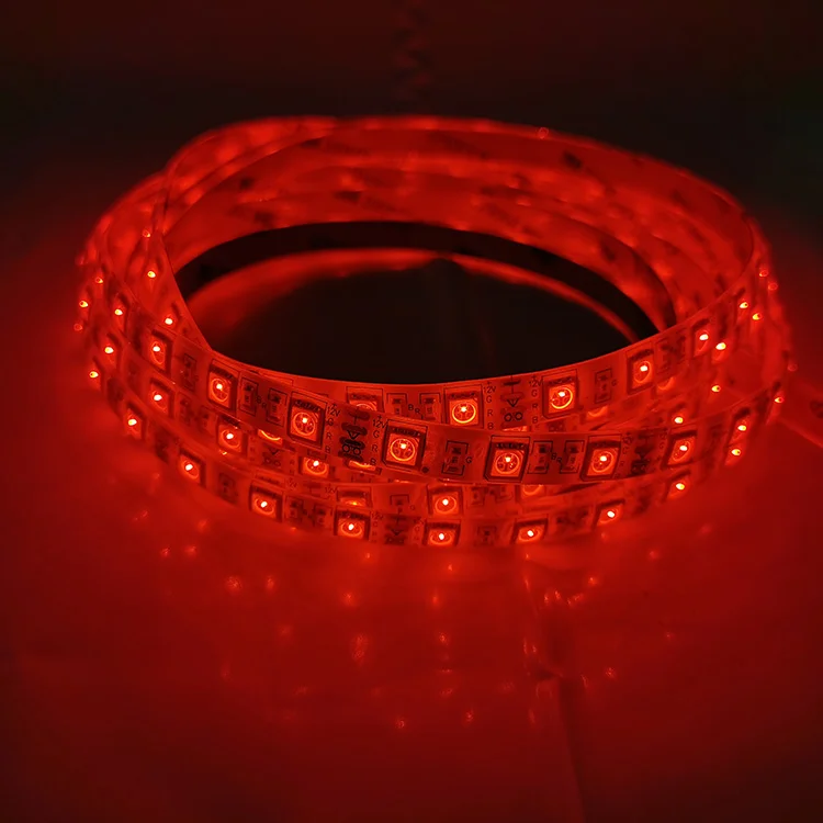 

RGB smd 5050 led strip free shiping 30 LEDs/m Flexible wall background light 5m/roll commercial colored lighting