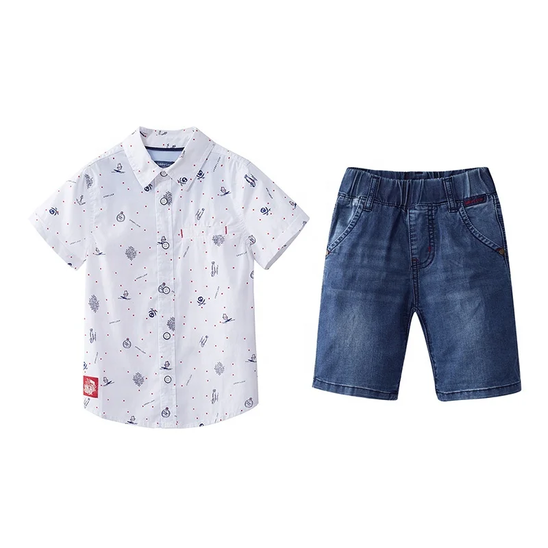 

Gabby Loop Kids Sets For Boys 2pcs Long Sleeve Cotton Kids Shorts Children Summer Clothing Sets