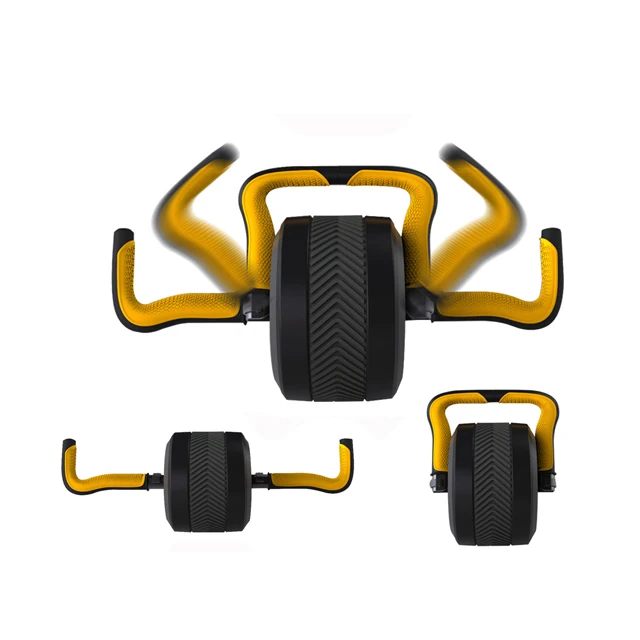 

Multifunctional kettlebell Roller Wheel with Knee Pad Handles Grips Exercise Equipment for Home Gym Travel, Customized