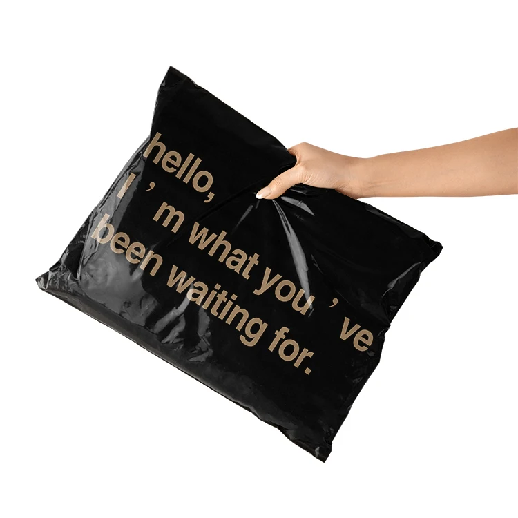 

Eco-friendly Waterproof Self Adhesive Mailing Courier Bags Black Poly Mailers Bags Custom Logo shipping bags