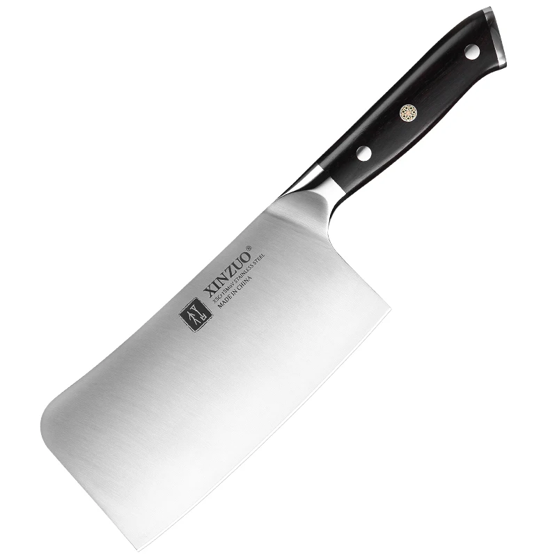 

7 inch high quality stainless steel cleaver chopping knife