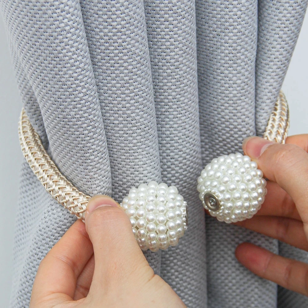 

Magnets Curtains Clamps Curtain Holder Pompom Tieback Magnetic Clips Hanging Balls Tie Back Home Decoration Accessories