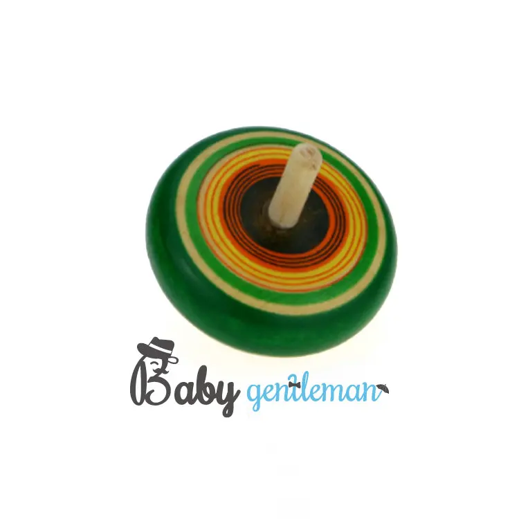 Top Sale Educational Toy Mini Wooden Spinning Tops For Toddlers Z01103b