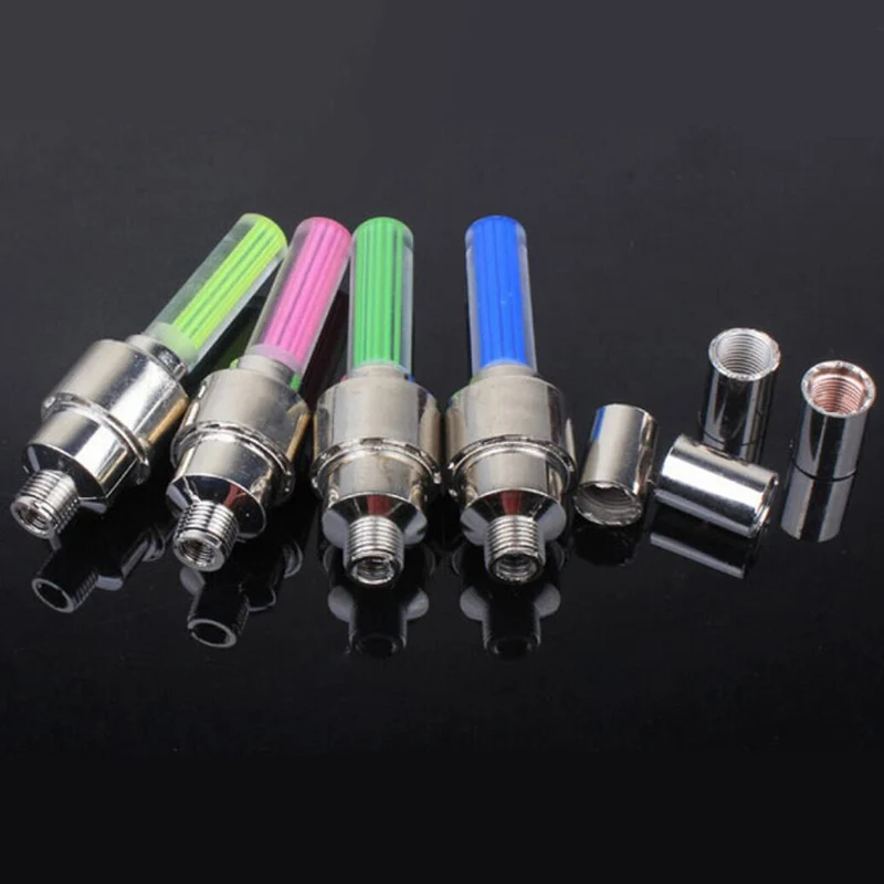 

Colourful Mountain Road Bike Light LED tyre Tire Valve Caps Wheel Spoke Light, Mix color