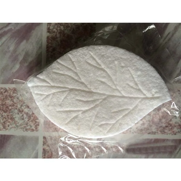 

Private Label Leaf Shape Facial Cleaning Puff PVA Pearl Face Washing Sponge Puff, As pictures