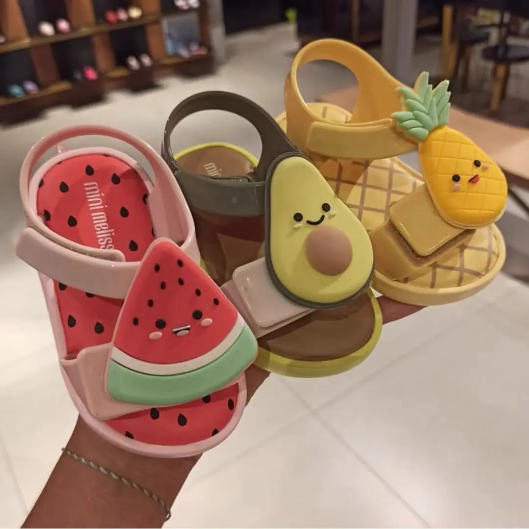 

2021 new children's sandals summer girls jelly shoes fruit soft bottom open toe boys beach shoes, Picture