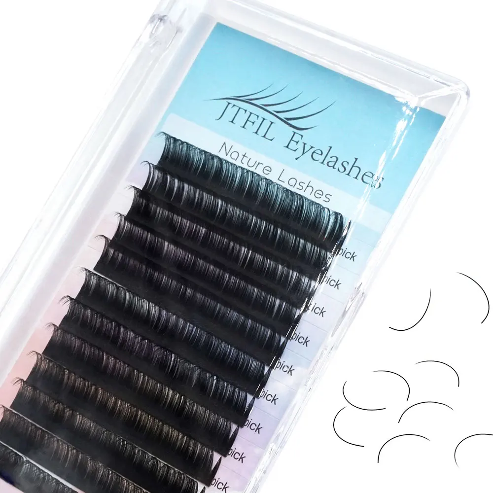 

JTFILe 03 Lash For Single Professional Wholesale Korean Fluffy Vendor Supplies Mink Private Label Individual Eyelash Extension