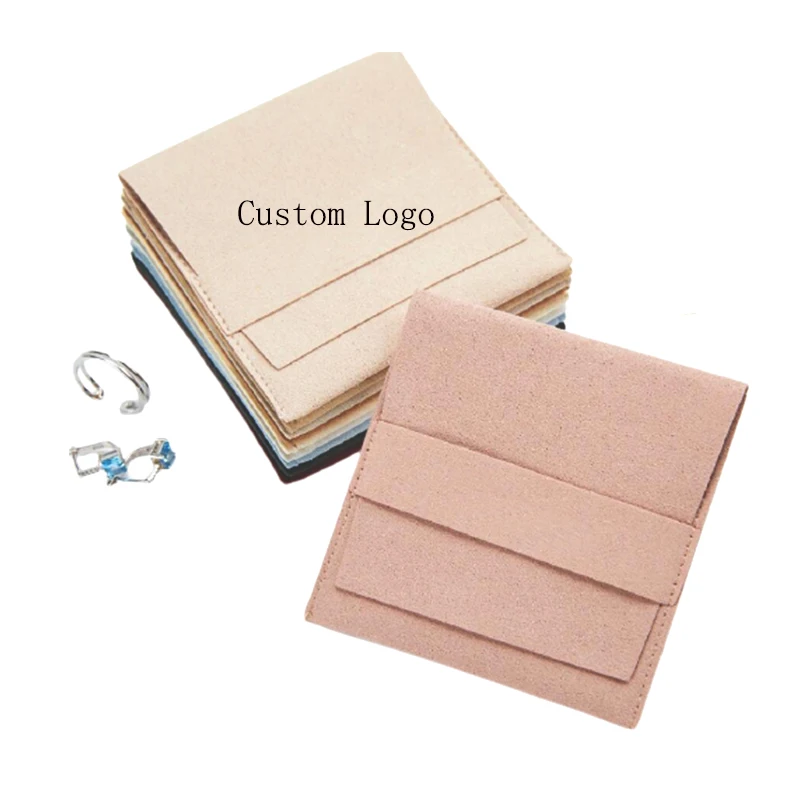 

Custom Logo Multifunction Velvet Microfiber Jewelry Bag Packaging Jewelry Pouches, Accept customized color