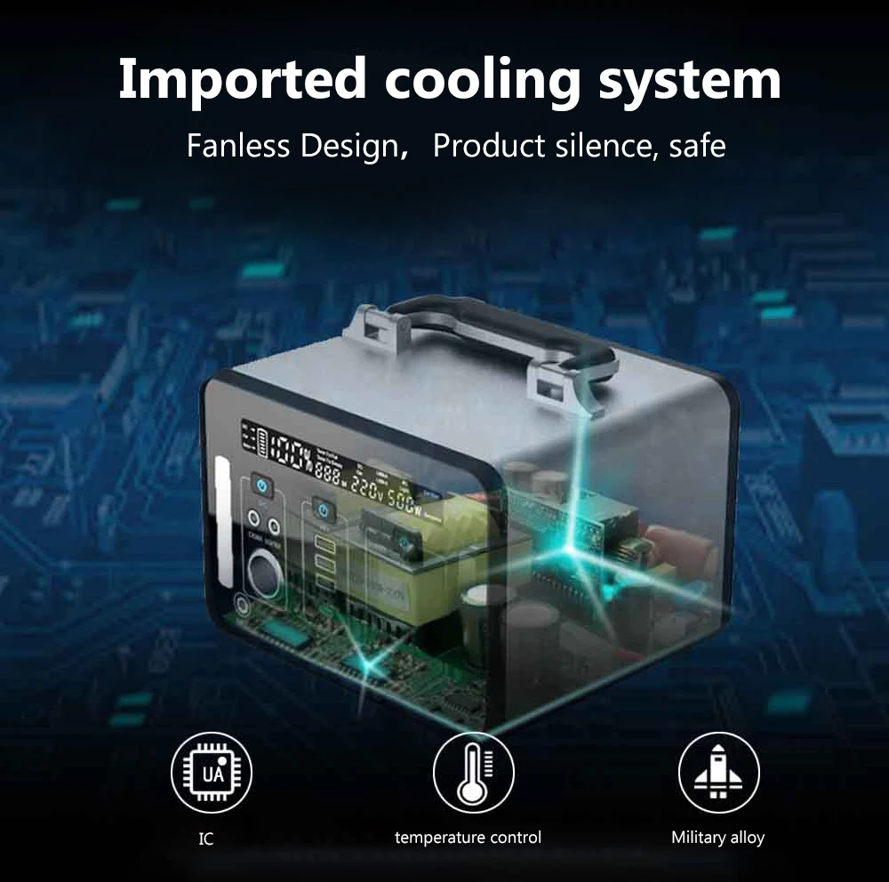 2020 Hot Solar Generator Power Station 220V Portable Power Station High Capacity 500W - ANKUX.COM