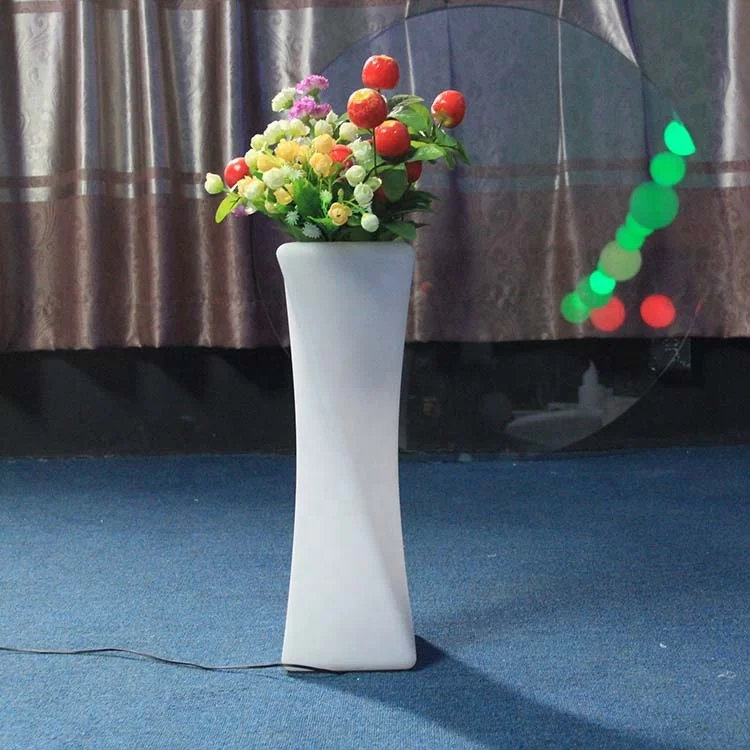 
Plastic led flower pots light up pots lighting pot 