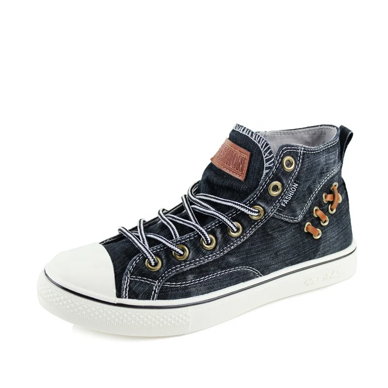 

Casual school shoes boy fashion men high canvas shoes wholesale cheap, Custom