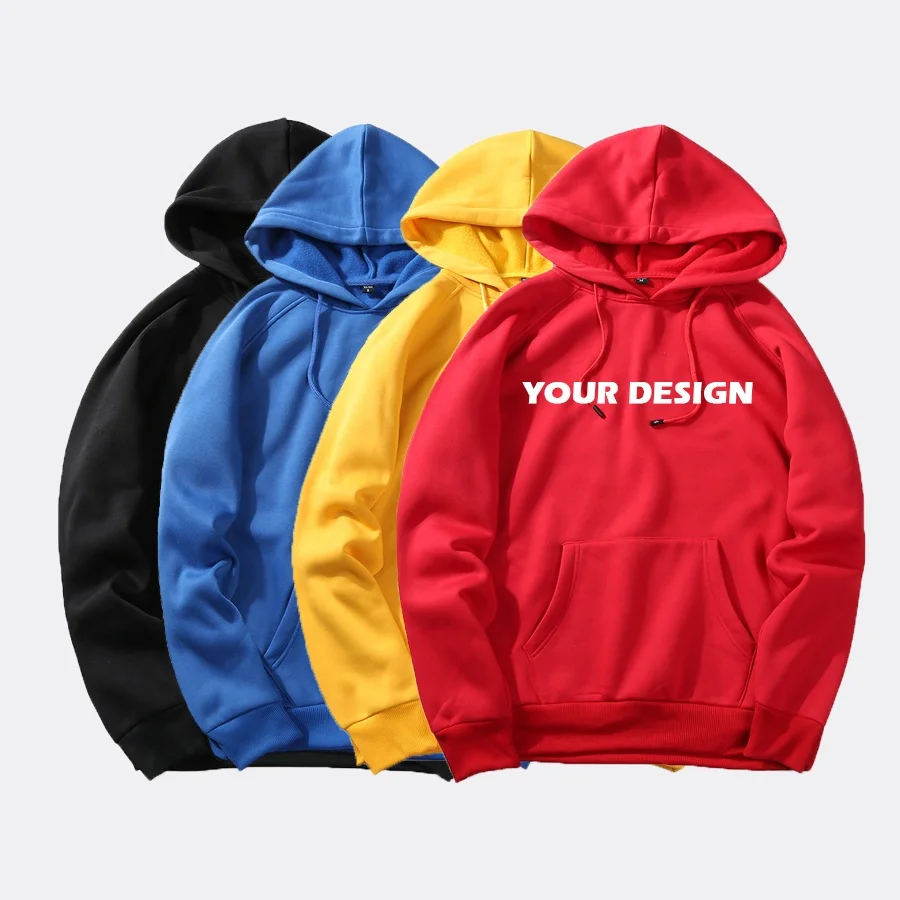 

Wholesale Sublimation Pullover Logo Printing Embroidery Oem Unisex Blank Plain Sweatsuit Tracksuit Custom Men's Hoodies, Custom colors