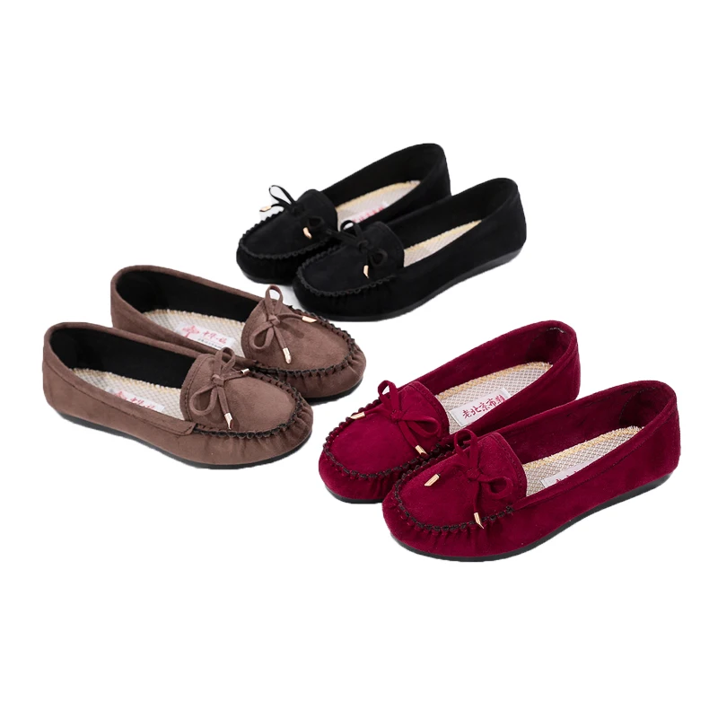 

Ladies flat shoes work house female loafers espadrilles womens sneakers, Brown black red