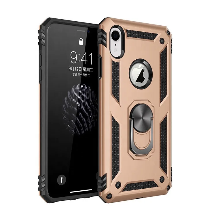 

Saiboro New arrivals 2019 Ring Stand Case For iphone xr Shockproof Hybrid Case, Customized is welcome