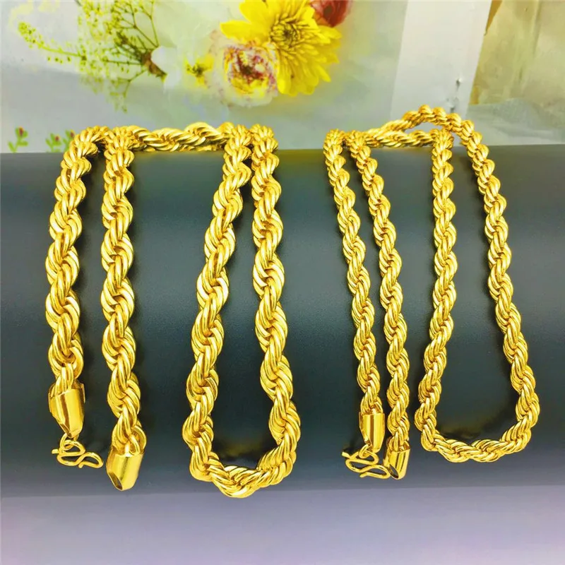 

Men Women 18K Gold Plated Necklace Hip Hop Jewelry 6MM 8MM Wide Snake Curb Link Chain China Supplier