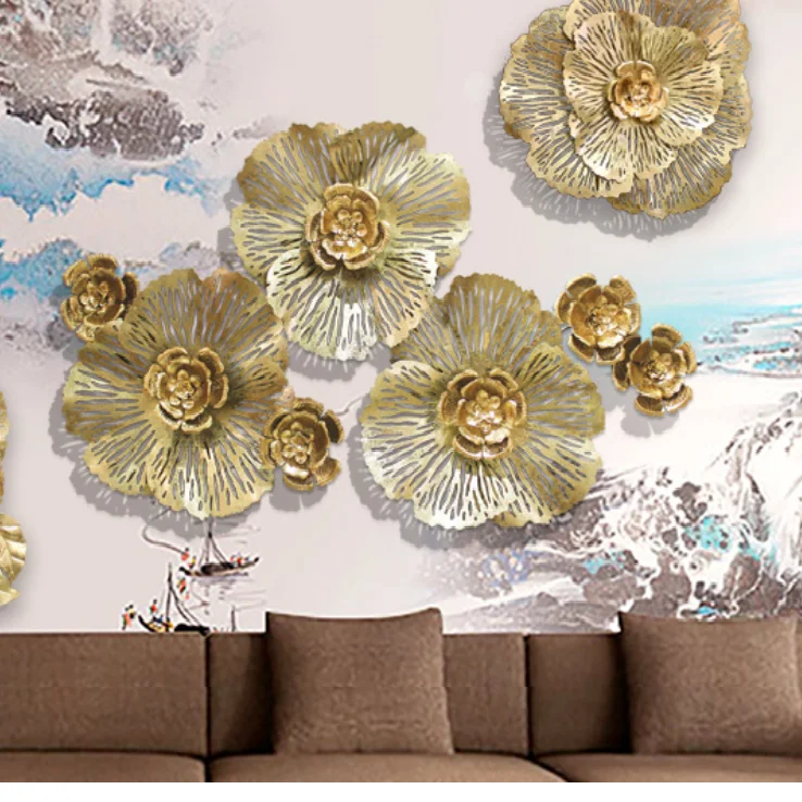 

Art Flower Iron Metal Decoration Items Metal Wall Art Hanging for Home Decoration, Customized