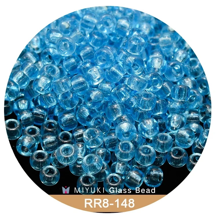 

Miyuki Round Rocailles 8/0 Beads 3 mm [21 Color Transparent Dyed Second Series ]10g pack