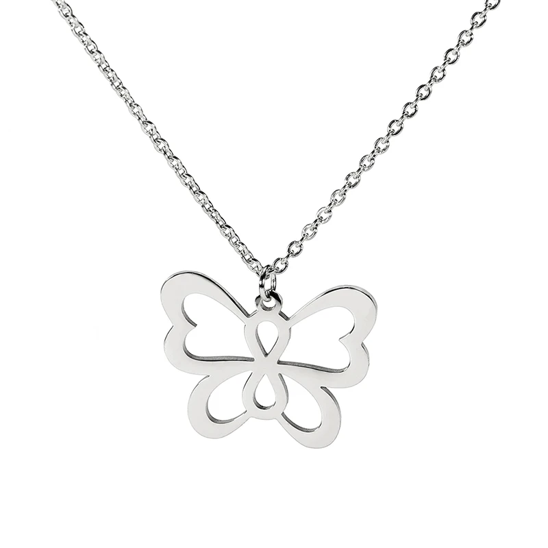 

Butterfly Necklaces Stainless Steel 316l Designer Necklace Link Chain Stainless Steel Dragonfly Stainless Steel Necklace Women, Silver,gold