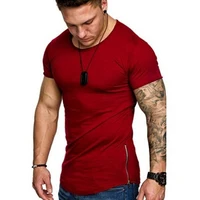 

OEM&ODM High Quality Workout Training Sports Wear Dry Fit V-Neck Men T Shirt