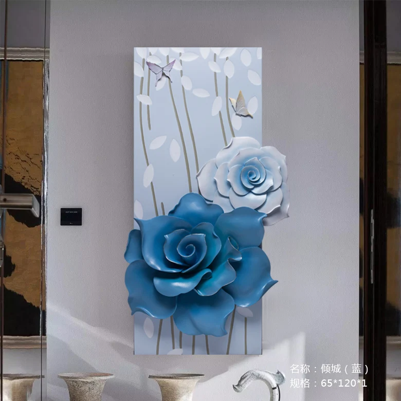 

Relife 3d Handmade Flower Painting Factory Price Colorful Flower Luxury Home Wall Painting Decor, Customized color