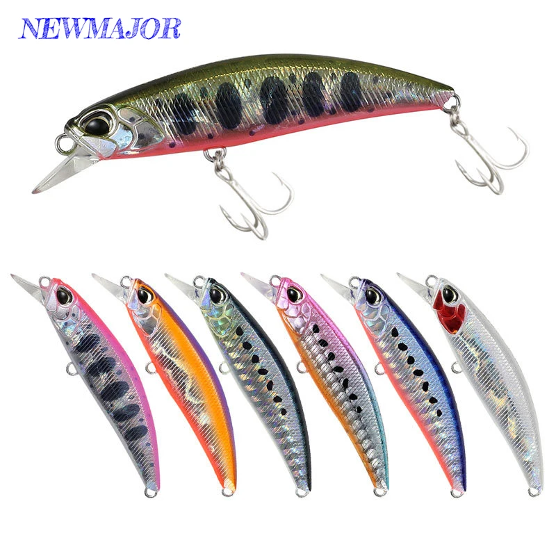 

NEWMAJOR 6cm 6.5g Sinking Hard Bait Minnow Lures Plastic and ABS Material for Fishing in Rivers and Lakes