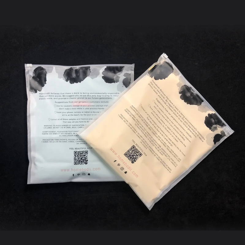 clothing bags Custom logo compostable 100% biodegradable packing bag self adhesive apparel clothes bag plastic manufacture