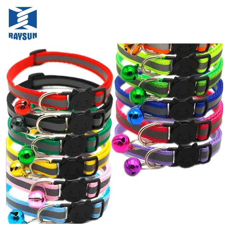 

Cheap Factory Price Personalized Pet Product Mandarin Luxury Reflective Tape Cut Cat Dog Chain Collar, Customized color