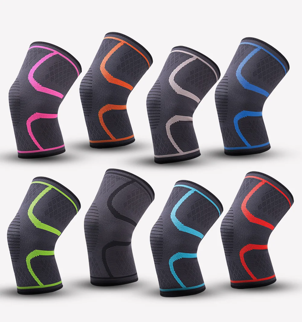 

Dropshipping Sports Knee Pads High Elastic Compression Sleeve Knee Brace Support for Men & Women, Green,black,red,skyblue,blue,gray,orange,rose,customized