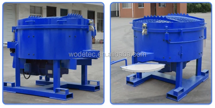 castable pan refractory mixer