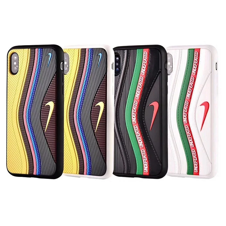 

Fashion new men case 3D sport shoe case sneaker silicon phone case for iphone xr, Black;white;pink;purple;red;yellow;navy;green