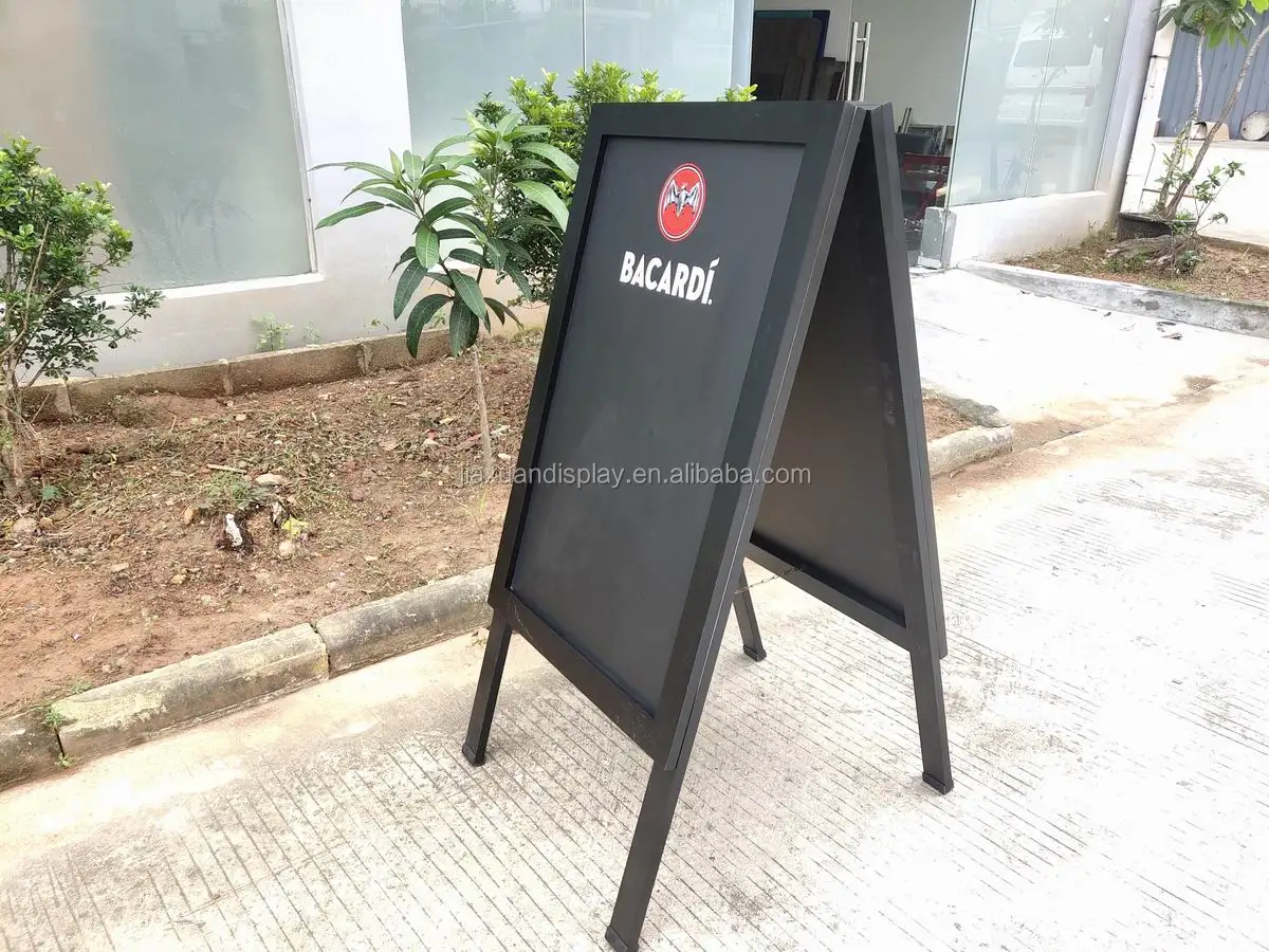 Bacardi Standing Chalkboard,Outdoor Poster Board,Wooden Chalkboard
