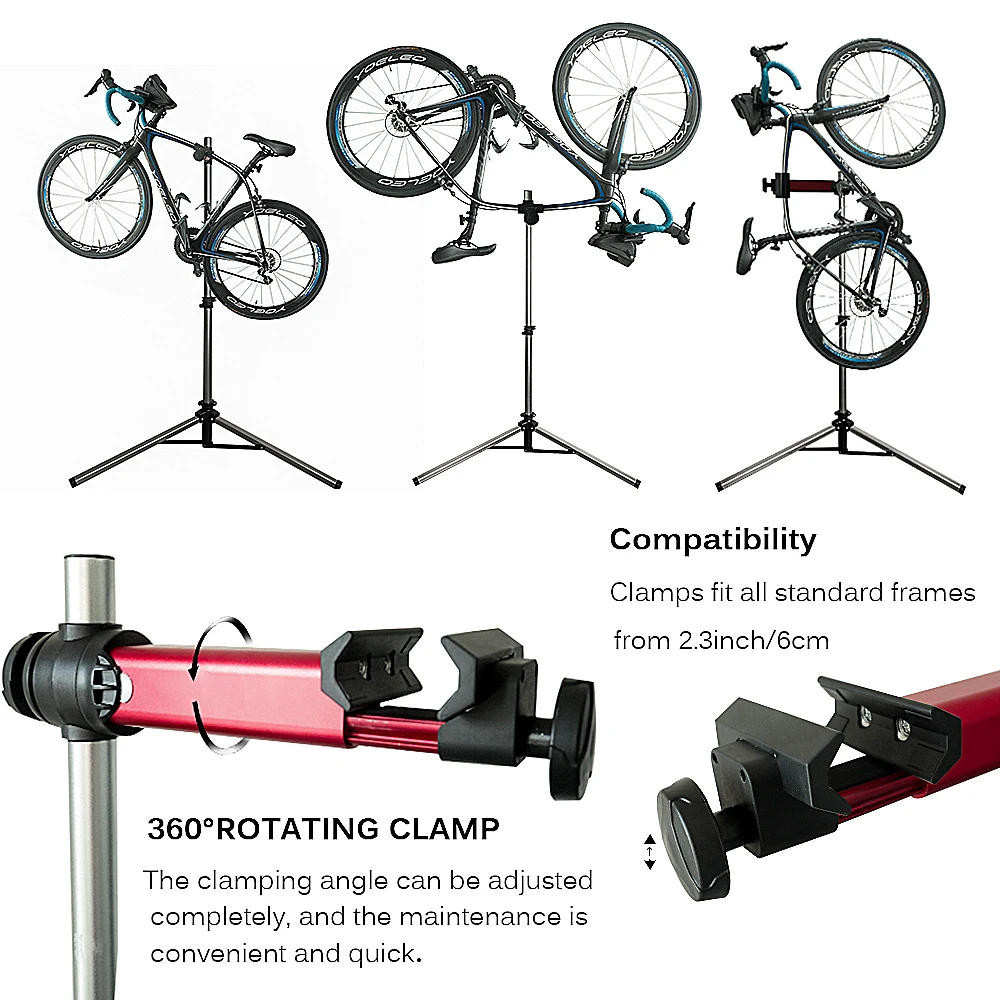 Professional Bicycle Display Stand Bicycle Steel Telescopic Arm Cycle Work Stand Aluminum